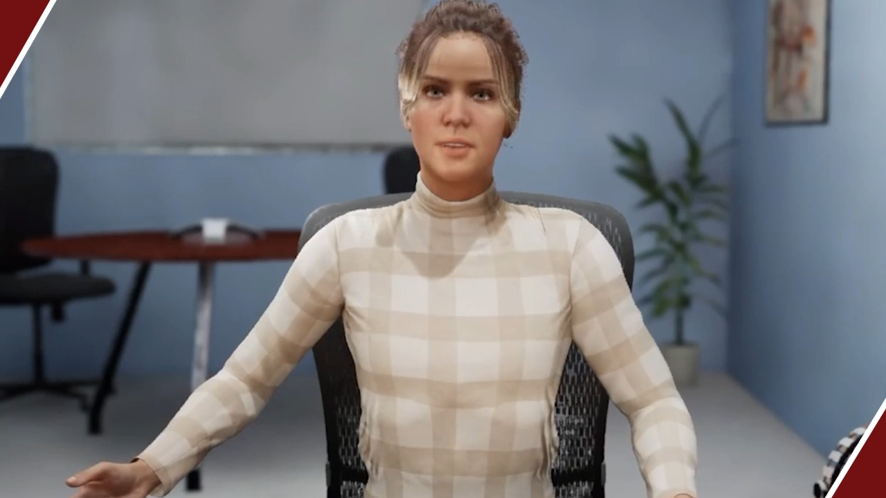 Screenshot of the Just Culture Decision Support Tool showing analysis interface with first-person character interviews and decision-making framework